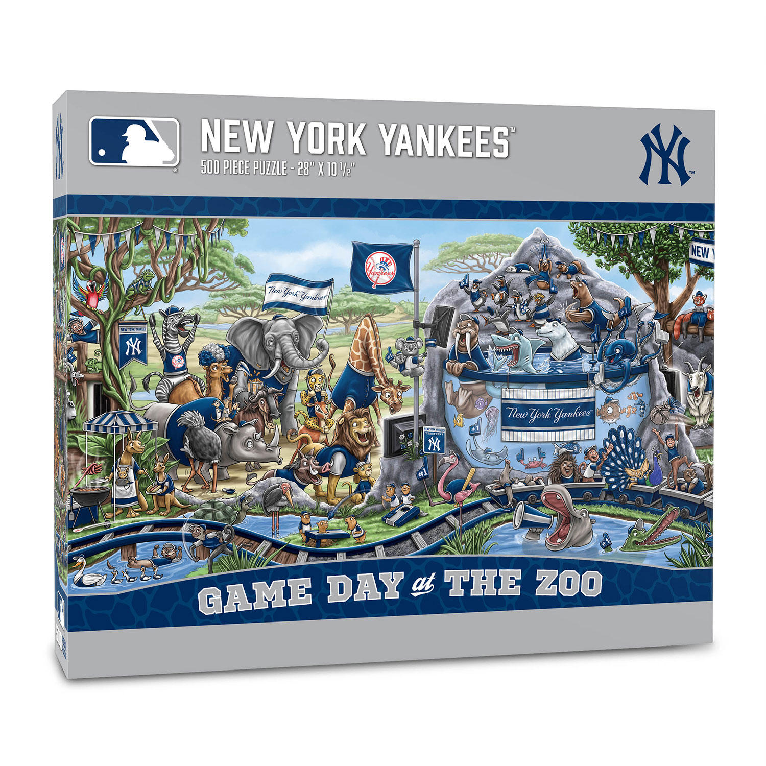 MLB Game Day At The Zoo 500pc Puzzle - New York Yankees