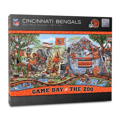NFL Game Day At The Zoo 500pc Puzzle - Cincinnati Bengals:- Cincinnati Bengals
