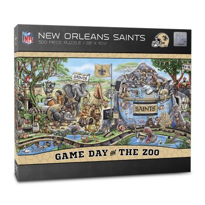 NFL Game Day At The Zoo 500pc Puzzle - New Orleans Saints:- New Orleans Saints
