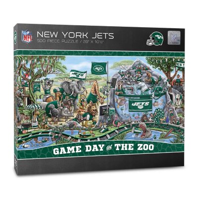NFL Game Day At The Zoo 500pc Puzzle - New York Jets:- New York Jets