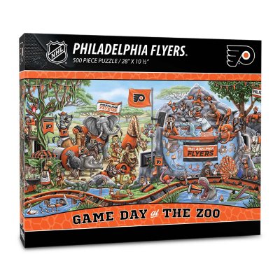 YouTheFan NHL Game Day At The Zoo 500pc Puzzle - Philadelphia Flyers:- Philadelphia Flyers