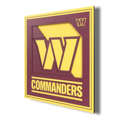 NFL 3D Logo Wall Art 12X12 - Washington Commanders