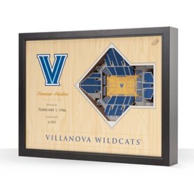 YouTheFan Villanova Wildcats 25-Layer Basketball Stadium View 3D Wall Art