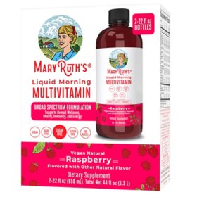 MaryRuth's Liquid Morning Multivitamin, Raspberry, 22 fl. oz., 2 pk.