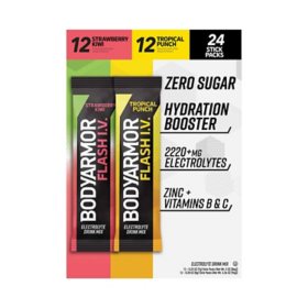 BODYARMOR Flash I.V. Electrolyte Powder Sticks Variety Pack 24 pk.