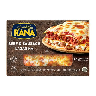 Giovanni Rana Beef and Sausage Lasagna (40 oz.) - Sam's Club