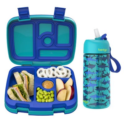 Bentgo Kids Prints Lunch Box & Water Bottle Set