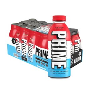 Prime Hydration Drink Ice Pop 16.9 fl. oz., 15 pk.