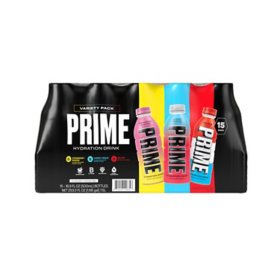 Prime Hydration Drink Variety Pack 16.9 fl.oz., 15 pk.