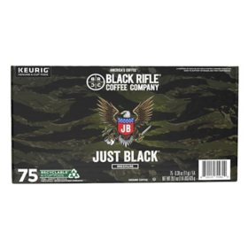 Black Rifle Coffee Company Just Black, Medium Roast K-Cup Coffee Pods, 75 ct.