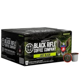 Black Rifle Coffee Company Just Black, Medium Roast K-Cup Coffee Pods 75 ct.