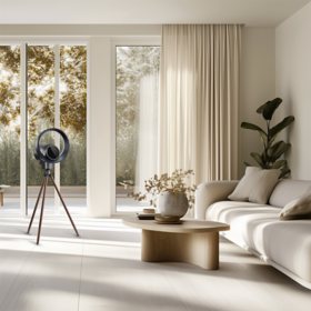 Altitude PureAir Tripod Fan & Purifier with HEPA Filter, Air Quality Sensor, Remote & Halo Lighting