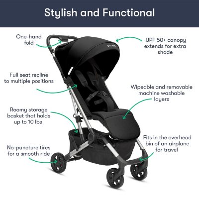 Colugo Compact Stroller Black Sam s Club