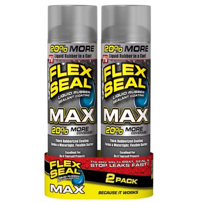 Flex Seal MAX Aerosol Liquid Rubber Sealant Clear, 2-Pack - Sam's Club