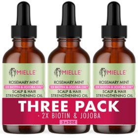 Mielle Rosemary Mint Scalp & Hair Strengthening Oil, 2 oz., 3 pk.