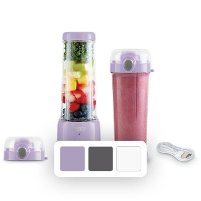 Double Cup Portable Blender Make Delicious Shakes Smoothies Anywhere With  Usb Charging Travel Friendly Design, 90 Days Buyer Protection