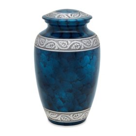 Titan Casket Cremation Urn - XL Dark Blue:- Dark Blue