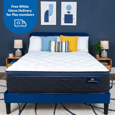Serta Perfect Sleeper Ocean Luxe Firm Pillow Top Mattress Twin XL +5.75' boxspring:- Twin XL, +5.75' boxspring