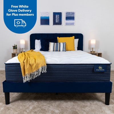 Serta Enchanting Rest Plush Mattress California King n/a +9' boxspring:- California King, +9' boxspring