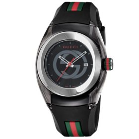 Gucci Sync Quartz Rubber Watch, 45mm