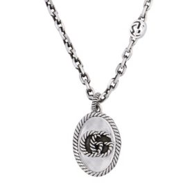 Gucci Marmont Pendant Necklace in Sterling Silver
