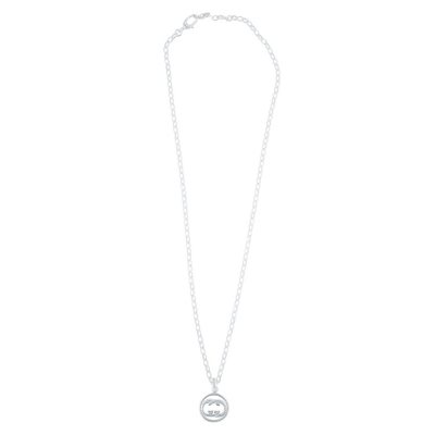 Gucci Britt Pendant Necklace in Sterling Silver