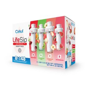 Cirkul Lifesip Flavored Water Cartridge Variety Pack, 8 Pack