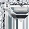 Lab Created White Sapphire, variant on Emerald Cut Lab Created Gemstone & 0.11 CT. T.W. Diamond Stud Earrings in Sterling Silver