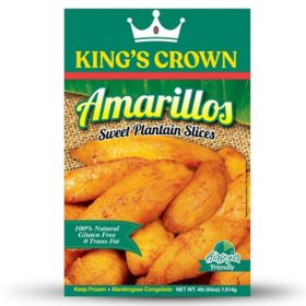 King's Crown Sweet Plantains Amarillos, Frozen, 4 lbs.