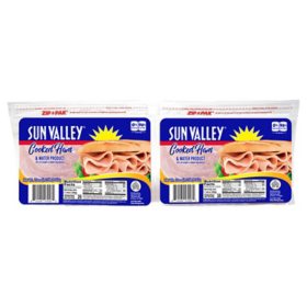 Sun Valley Sliced Cooked Ham, 1.25 lbs., 2 pk.