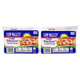 Sun Valley Sliced Roasted Turkey Breast, 1 lb., 2 pk.