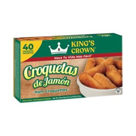 King's Crown Croquetas De Jamon, Frozen, 1.17 oz., 40 ct.