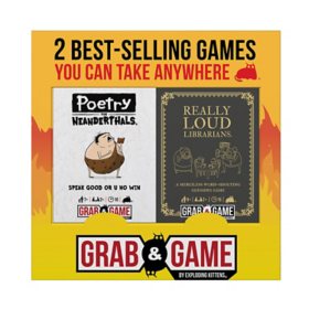 Poetry for Neanderthals® & Really Loud Librarians® Grab & Game Edition Card Games Bundle
