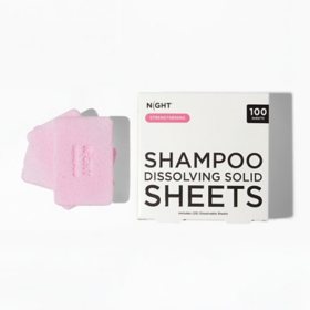 NIGHT Mess-Free Shampoo Sheets, 100 ct.