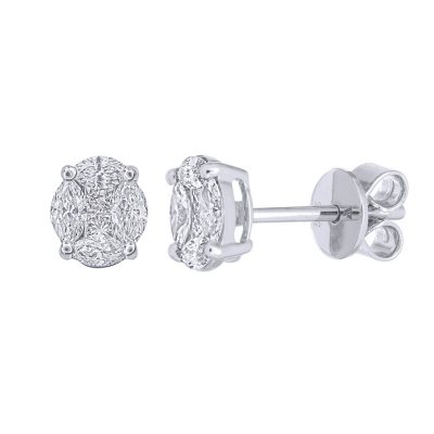 50 ct. t.w. Diamond Stud Earrings in 14kt White Gold