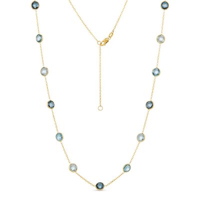 【TEMPLE OF THE SUN】Mati Station Chain Necklace Gold 199 AquilaNecklaceSolidGoldcloseup