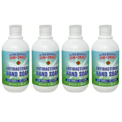 Ultra Defense And Sani Smart Antibacterial Hand Soap 8 Fl Oz 4 Pk Sam S Club