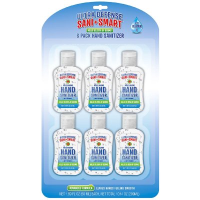 Ultra Defense Sani Smart Hand Sanitizer With Vitamin E 1 69 Oz Ea 6 Pk Sam S Club