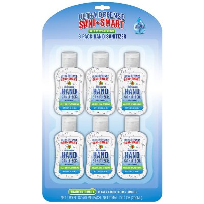 Ultra Defense Sani Smart Hand Sanitizer With Vitamin E 1 69 Oz Ea 6 Pk Sam S Club