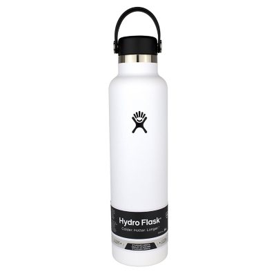 Hydro Flask Standard Mouth Insulated Water Bottle, White - 24 oz