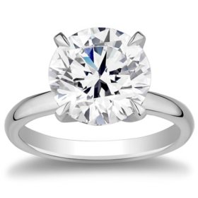 Superior Quality VS Collection 5 CT T.W. Round Diamond Solitaire Ring in 18K White Gold (G, VVS2)