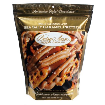 Milk Chocolate Sea Salt Caramel Pretzels 20 oz. Sam's Club