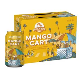 Golden Road Mango Cart Wheat Ale Beer, 12 fl. oz. can, 12 pk.