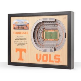 YouTheFan Tennessee Volunteers 25-Layer Football Stadium View 3D Wall Art