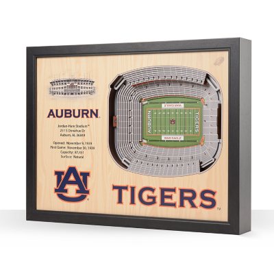 YouTheFan Auburn Tigers 25-Layer Football Stadium View 3D Wall Art