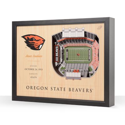 YouTheFan Oregon State Beavers 25-Layer Football Stadium View 3D Wall Art