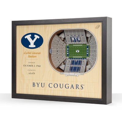 YouTheFan BYU Cougars 25-Layer Football Stadium View 3D Wall Art