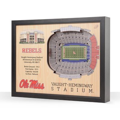 YouTheFan Mississippi Rebels 25-Layer Football Stadium View 3D Wall Art