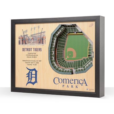 YouTheFan MLB 25-Layer Stadium View 3D Wall ArtDetroit Tigers:- Detroit Tigers