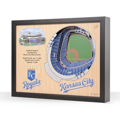 YouTheFan MLB 25-Layer Stadium View 3D Wall ArtKansas City Royals:- Kansas City Royals